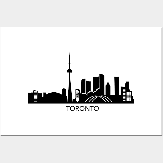 Toronto Skyline Wall Art by Elenia Design